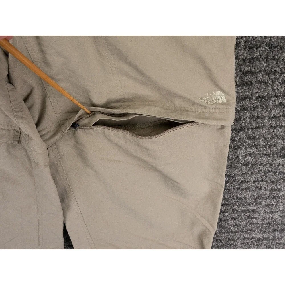 The North Face Convertible Cargo Pants Mens 2XL Beige Belted Flex Waist Gorpcore